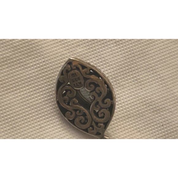 Annika Witt Sterling Silver Teardrop Crystal Drop Dangle Earrings - Picture 9 of 10